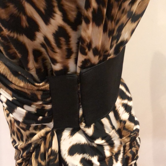 Joseph Ribkoff cheetah dress size 8 - Picture 3 of 10